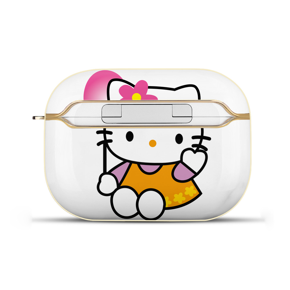 （画像用） Hello Kitty ハローキティ 【AirPods Pro用】ハードシェル保護ケース｜耐衝撃・防指紋・カラビナ付き商品仕様