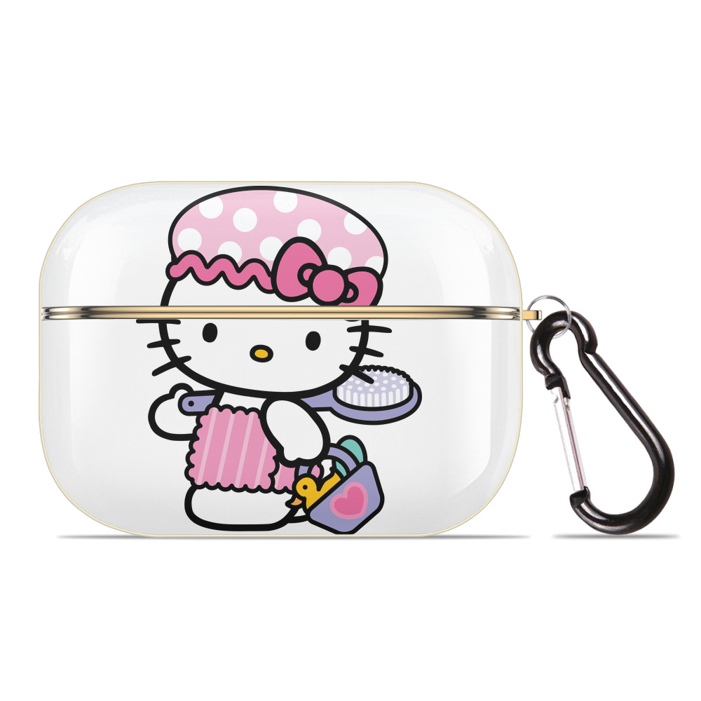 （画像用） Hello Kitty ハローキティ 【AirPods Pro用】ハードシェル保護ケース｜耐衝撃・防指紋・カラビナ付き商品仕様