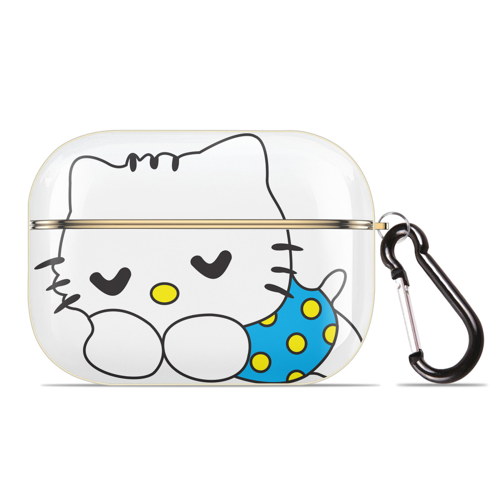 （画像用） Hello Kitty ハローキティ 【AirPods Pro用】ハードシェル保護ケース｜耐衝撃・防指紋・カラビナ付き商品仕様