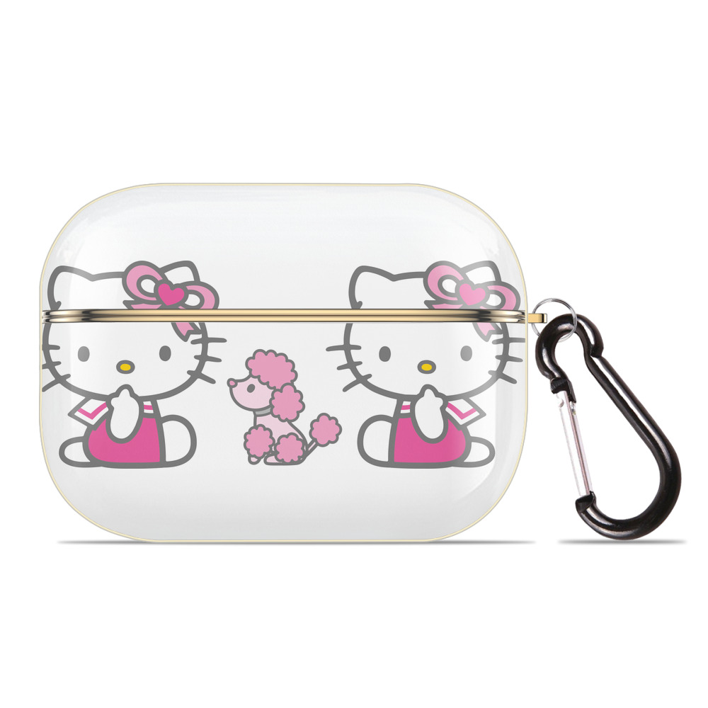 （画像用） Hello Kitty ハローキティ 【AirPods Pro用】ハードシェル保護ケース｜耐衝撃・防指紋・カラビナ付き商品仕様