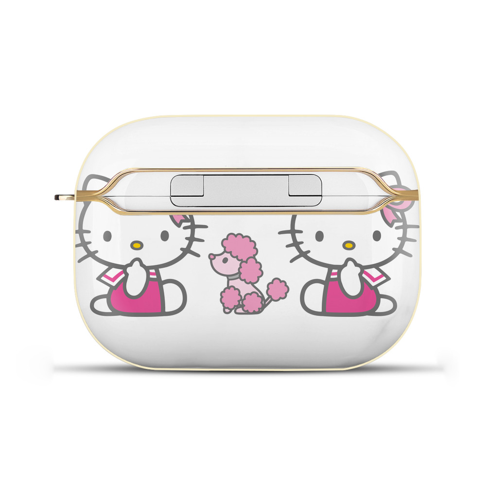 （画像用） Hello Kitty ハローキティ 【AirPods Pro用】ハードシェル保護ケース｜耐衝撃・防指紋・カラビナ付き商品仕様