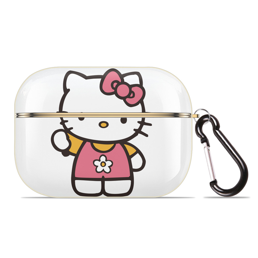 （画像用） Hello Kitty ハローキティ 【AirPods Pro用】ハードシェル保護ケース｜耐衝撃・防指紋・カラビナ付き商品仕様