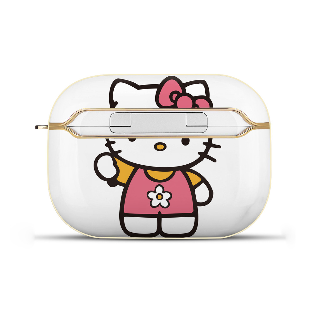 （画像用） Hello Kitty ハローキティ 【AirPods Pro用】ハードシェル保護ケース｜耐衝撃・防指紋・カラビナ付き商品仕様