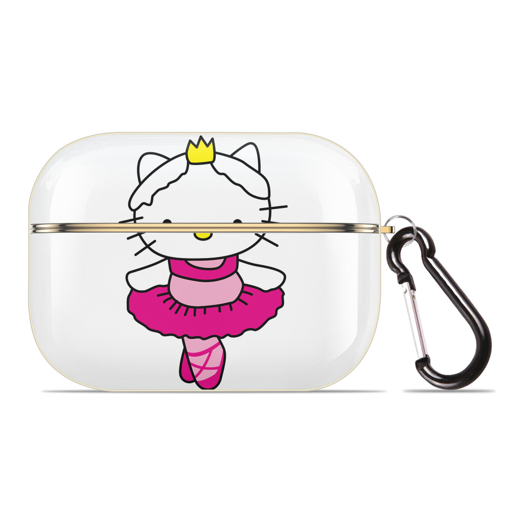 （画像用） Hello Kitty ハローキティ 【AirPods Pro用】ハードシェル保護ケース｜耐衝撃・防指紋・カラビナ付き商品仕様