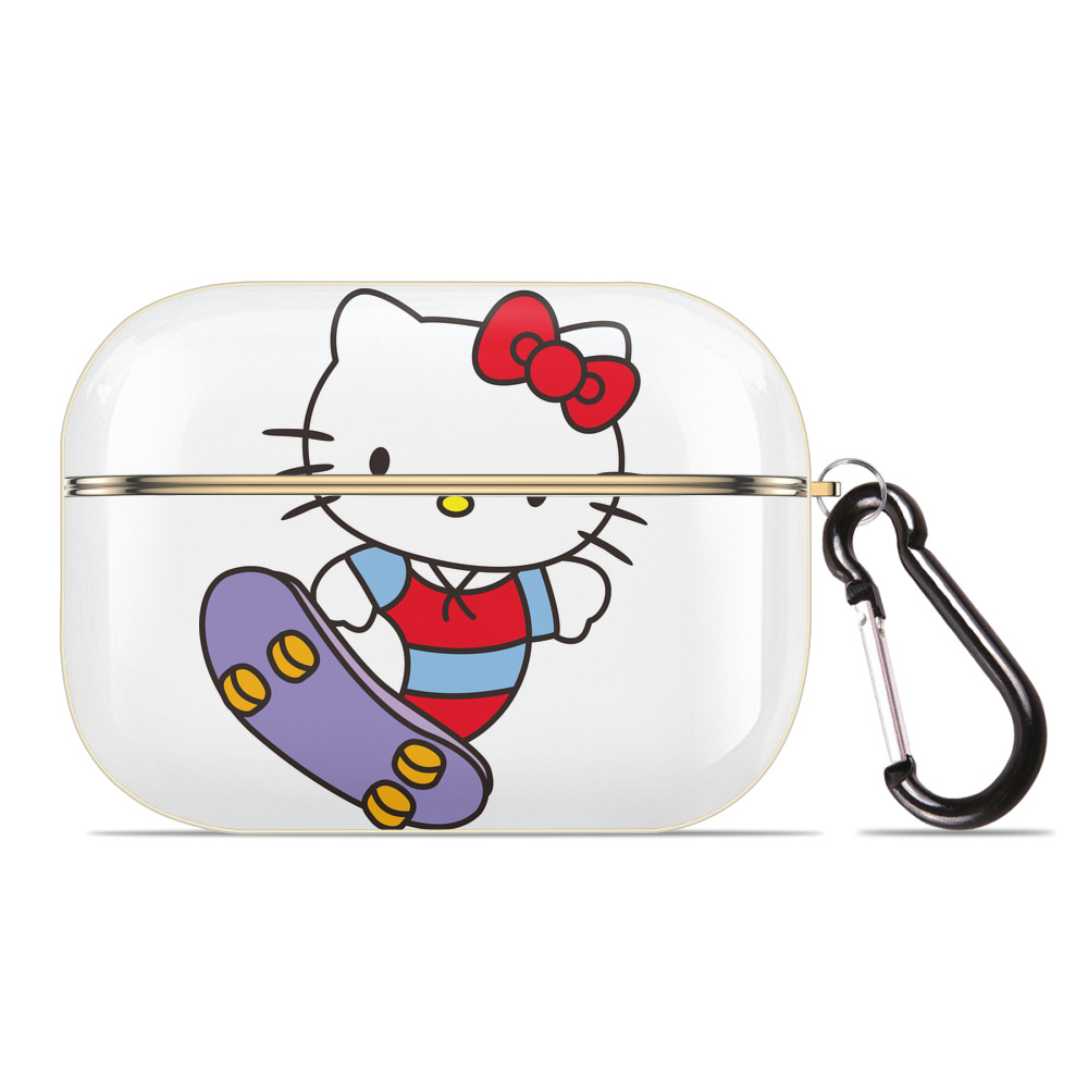 （画像用） Hello Kitty ハローキティ 【AirPods Pro用】ハードシェル保護ケース｜耐衝撃・防指紋・カラビナ付き商品仕様