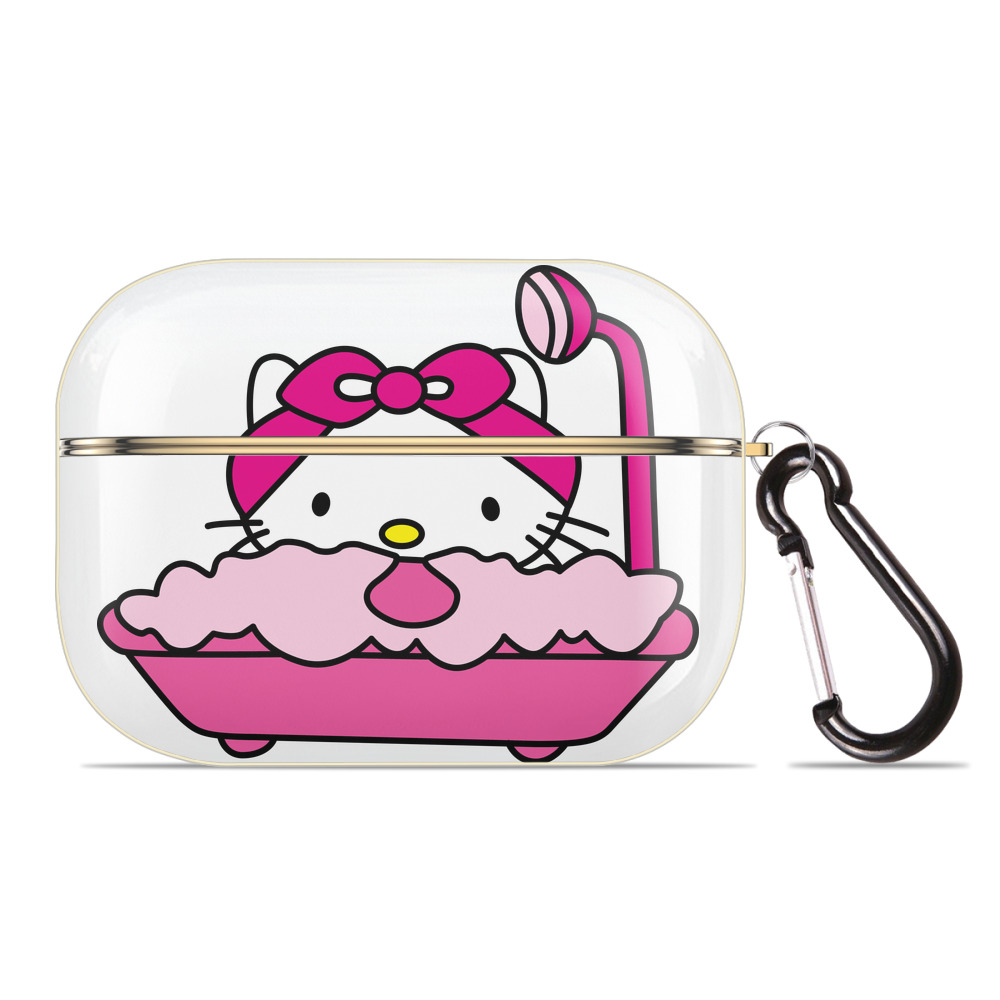 （画像用） Hello Kitty ハローキティ 【AirPods Pro用】ハードシェル保護ケース｜耐衝撃・防指紋・カラビナ付き商品仕様