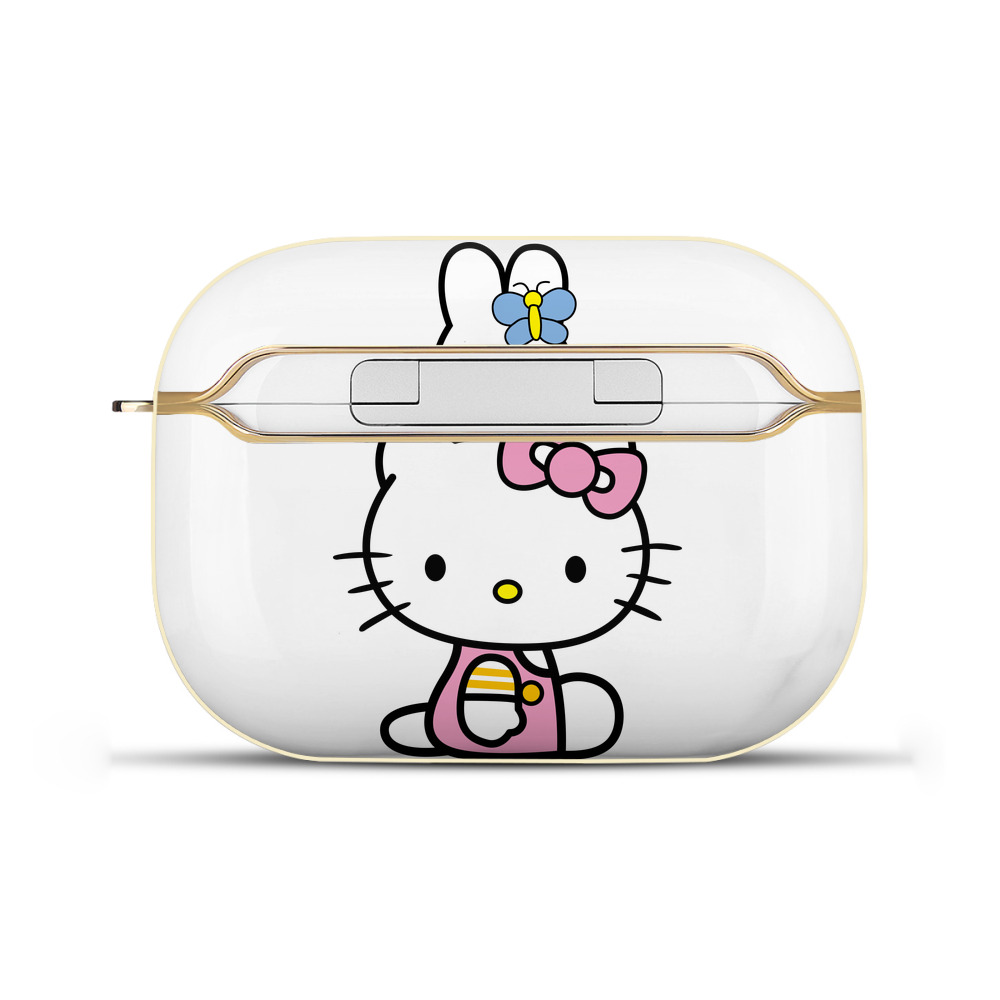 （画像用） Hello Kitty ハローキティ 【AirPods Pro用】ハードシェル保護ケース｜耐衝撃・防指紋・カラビナ付き商品仕様