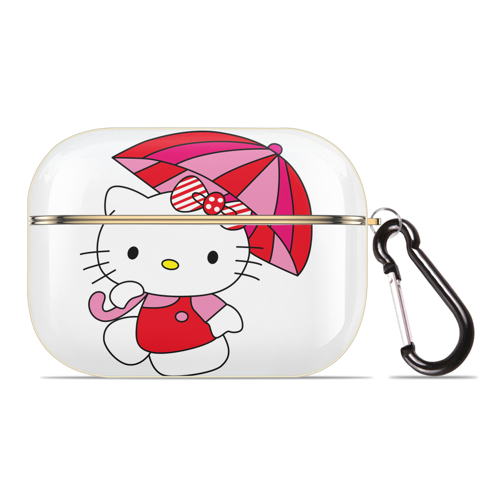 （画像用） Hello Kitty ハローキティ 【AirPods Pro用】ハードシェル保護ケース｜耐衝撃・防指紋・カラビナ付き商品仕様