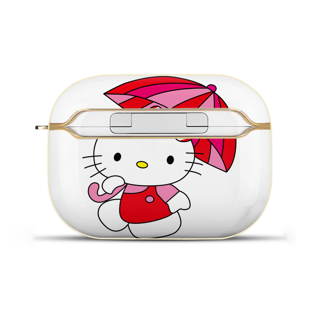 （画像用） Hello Kitty ハローキティ 【AirPods Pro用】ハードシェル保護ケース｜耐衝撃・防指紋・カラビナ付き商品仕様