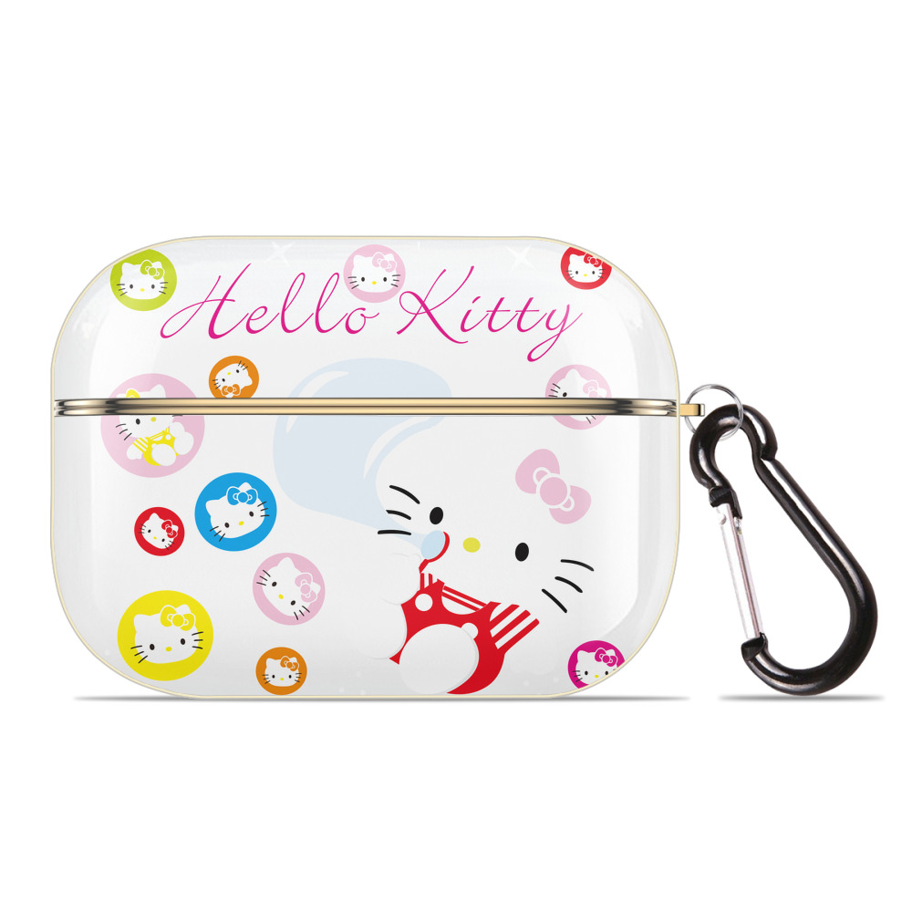 （画像用） Hello Kitty ハローキティ 【AirPods Pro用】ハードシェル保護ケース｜耐衝撃・防指紋・カラビナ付き商品仕様