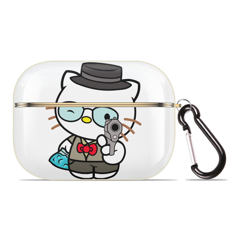 （画像用） Hello Kitty ハローキティ 【AirPods Pro用】ハードシェル保護ケース｜耐衝撃・防指紋・カラビナ付き商品仕様