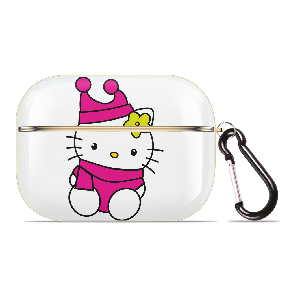 （画像用） Hello Kitty ハローキティ 【AirPods Pro用】ハードシェル保護ケース｜耐衝撃・防指紋・カラビナ付き商品仕様