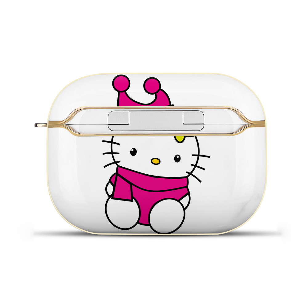 （画像用） Hello Kitty ハローキティ 【AirPods Pro用】ハードシェル保護ケース｜耐衝撃・防指紋・カラビナ付き商品仕様