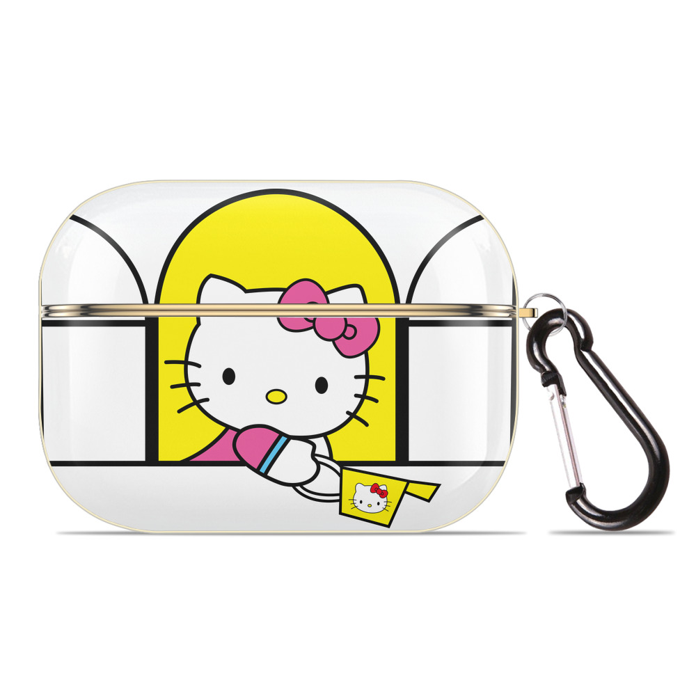 （画像用） Hello Kitty ハローキティ 【AirPods Pro用】ハードシェル保護ケース｜耐衝撃・防指紋・カラビナ付き商品仕様