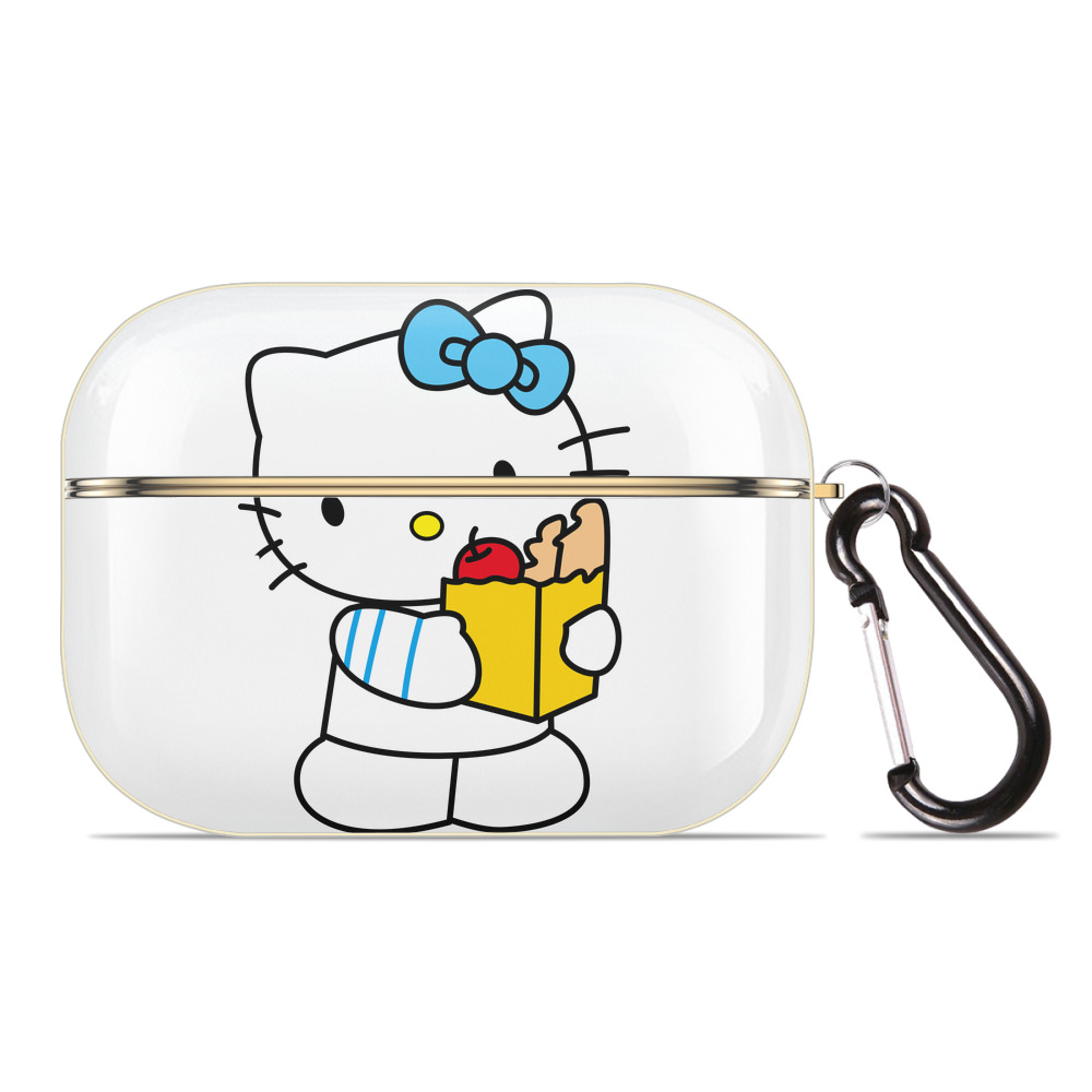 （画像用） Hello Kitty ハローキティ 【AirPods Pro用】ハードシェル保護ケース｜耐衝撃・防指紋・カラビナ付き商品仕様