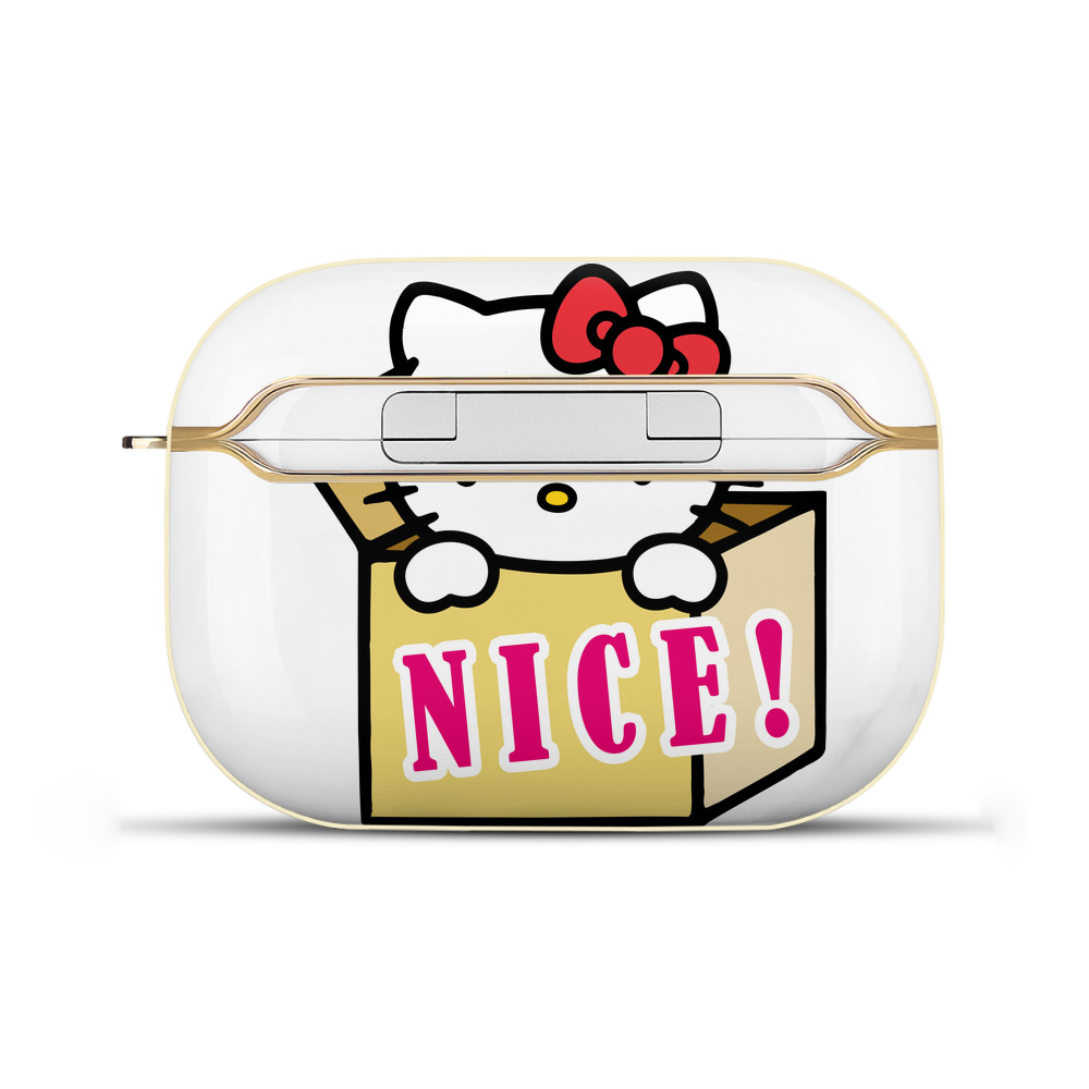 （画像用） Hello Kitty ハローキティ 【AirPods Pro用】ハードシェル保護ケース｜耐衝撃・防指紋・カラビナ付き商品仕様