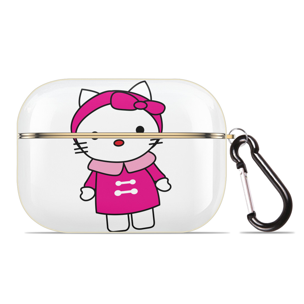 （画像用） Hello Kitty ハローキティ 【AirPods Pro用】ハードシェル保護ケース｜耐衝撃・防指紋・カラビナ付き商品仕様