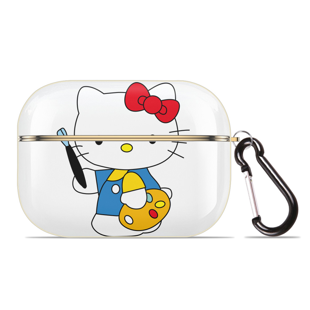 （画像用） Hello Kitty ハローキティ 【AirPods Pro用】ハードシェル保護ケース｜耐衝撃・防指紋・カラビナ付き商品仕様