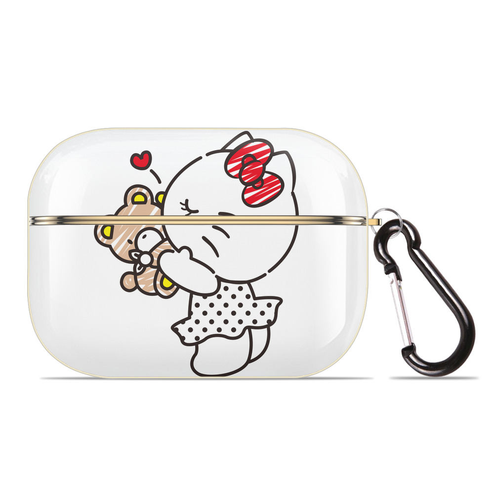 （画像用） Hello Kitty ハローキティ 【AirPods Pro用】ハードシェル保護ケース｜耐衝撃・防指紋・カラビナ付き商品仕様