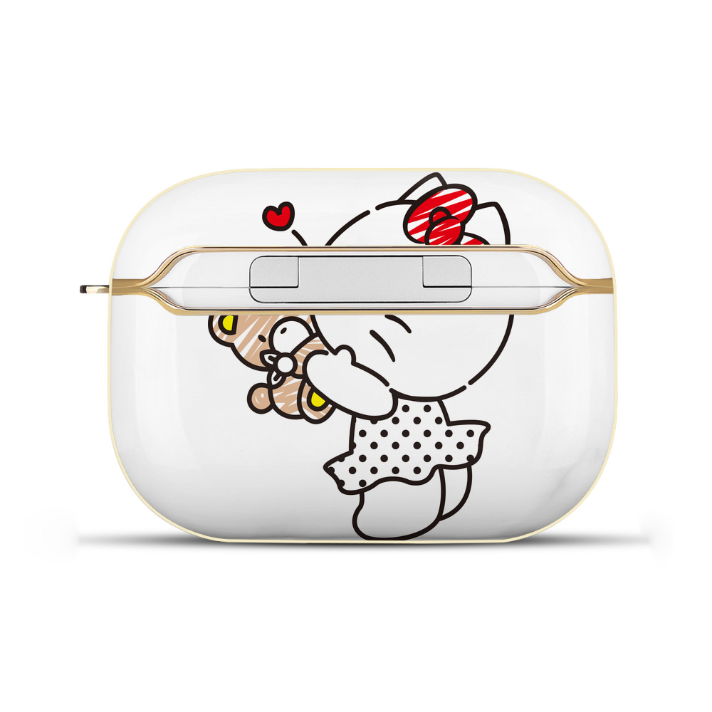 （画像用） Hello Kitty ハローキティ 【AirPods Pro用】ハードシェル保護ケース｜耐衝撃・防指紋・カラビナ付き商品仕様