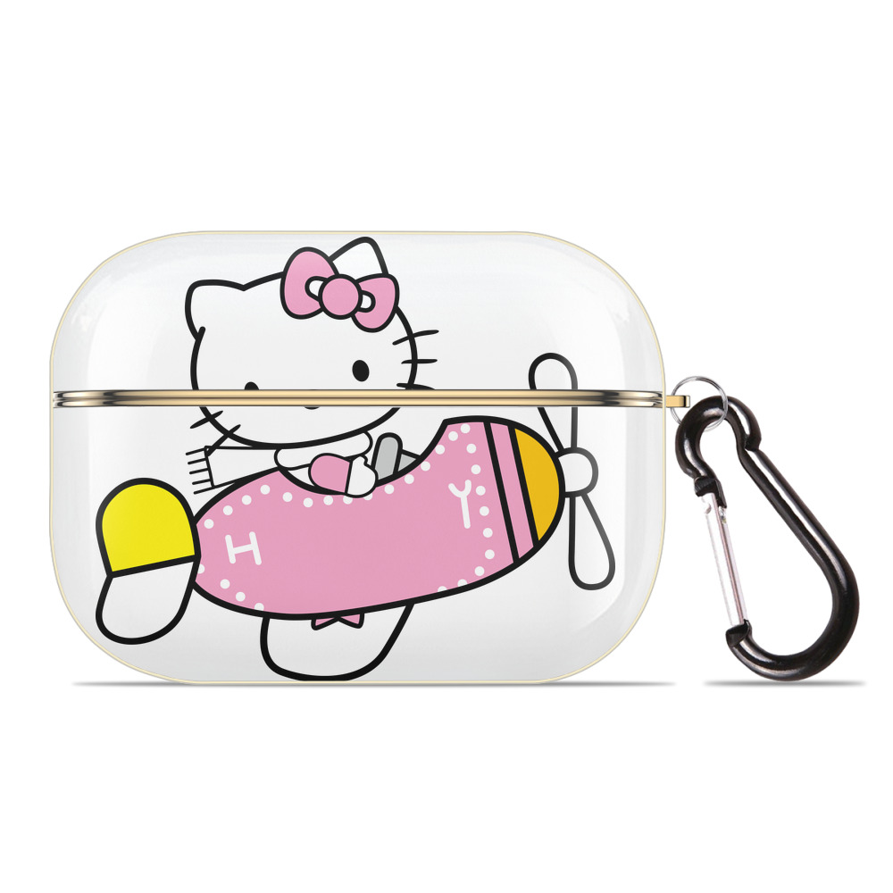 （画像用） Hello Kitty ハローキティ 【AirPods Pro用】ハードシェル保護ケース｜耐衝撃・防指紋・カラビナ付き商品仕様