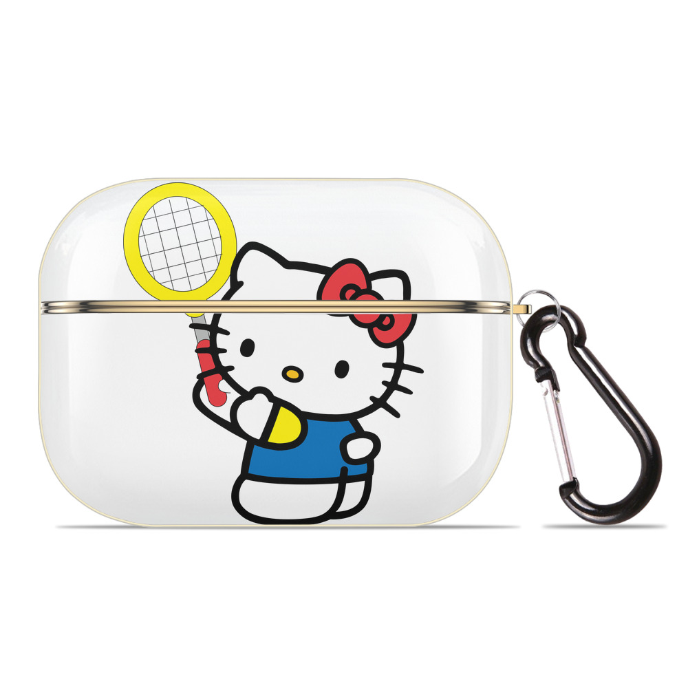 （画像用） Hello Kitty ハローキティ 【AirPods Pro用】ハードシェル保護ケース｜耐衝撃・防指紋・カラビナ付き商品仕様