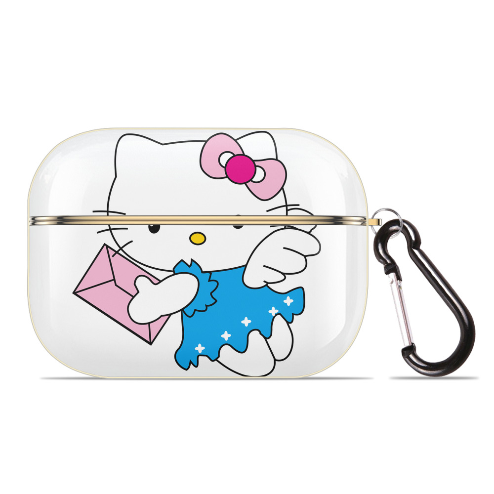 （画像用） Hello Kitty ハローキティ 【AirPods Pro用】ハードシェル保護ケース｜耐衝撃・防指紋・カラビナ付き商品仕様