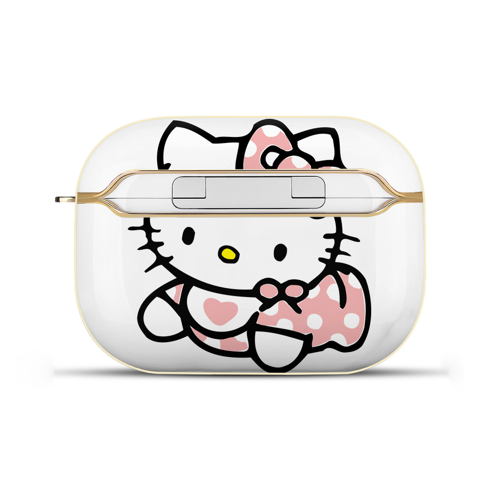 （画像用） Hello Kitty ハローキティ 【AirPods Pro用】ハードシェル保護ケース｜耐衝撃・防指紋・カラビナ付き商品仕様