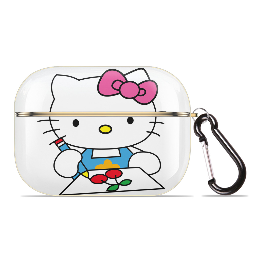 （画像用） Hello Kitty ハローキティ 【AirPods Pro用】ハードシェル保護ケース｜耐衝撃・防指紋・カラビナ付き商品仕様