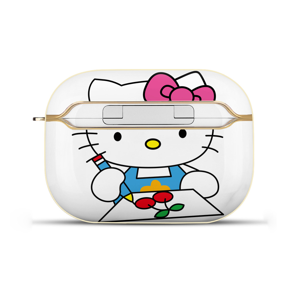 （画像用） Hello Kitty ハローキティ 【AirPods Pro用】ハードシェル保護ケース｜耐衝撃・防指紋・カラビナ付き商品仕様