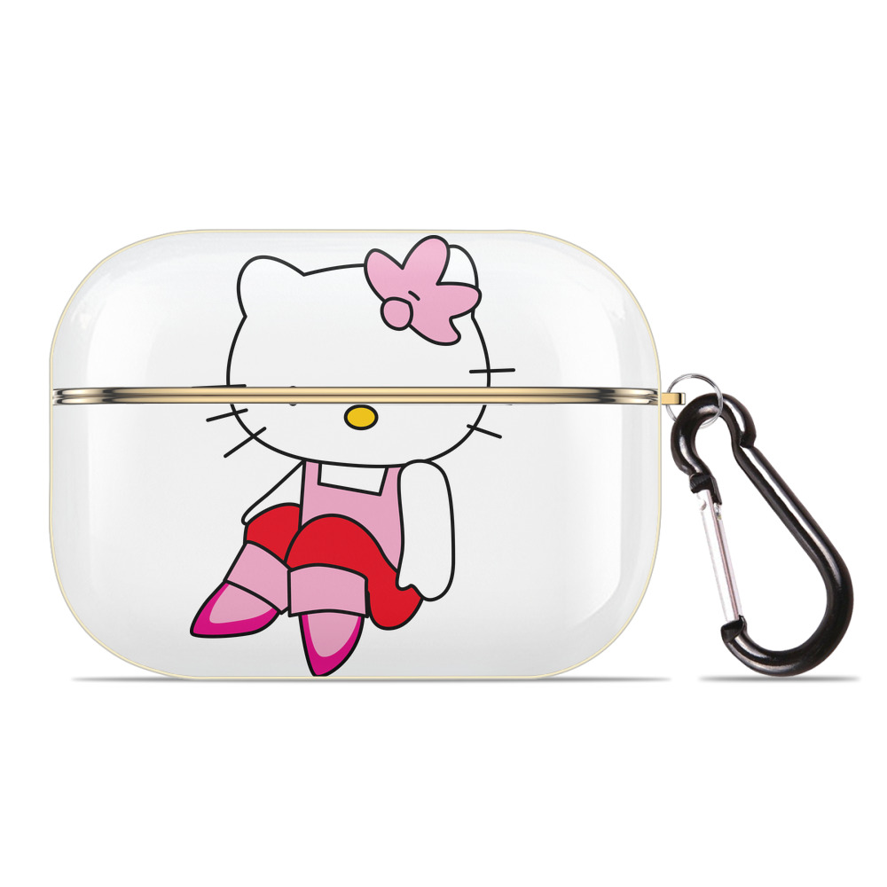 （画像用） Hello Kitty ハローキティ 【AirPods Pro用】ハードシェル保護ケース｜耐衝撃・防指紋・カラビナ付き商品仕様