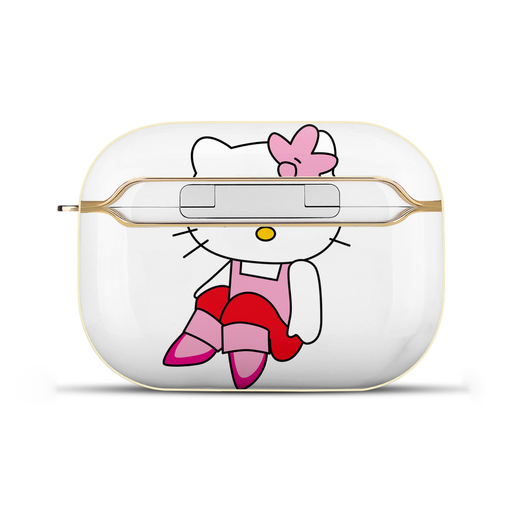（画像用） Hello Kitty ハローキティ 【AirPods Pro用】ハードシェル保護ケース｜耐衝撃・防指紋・カラビナ付き商品仕様