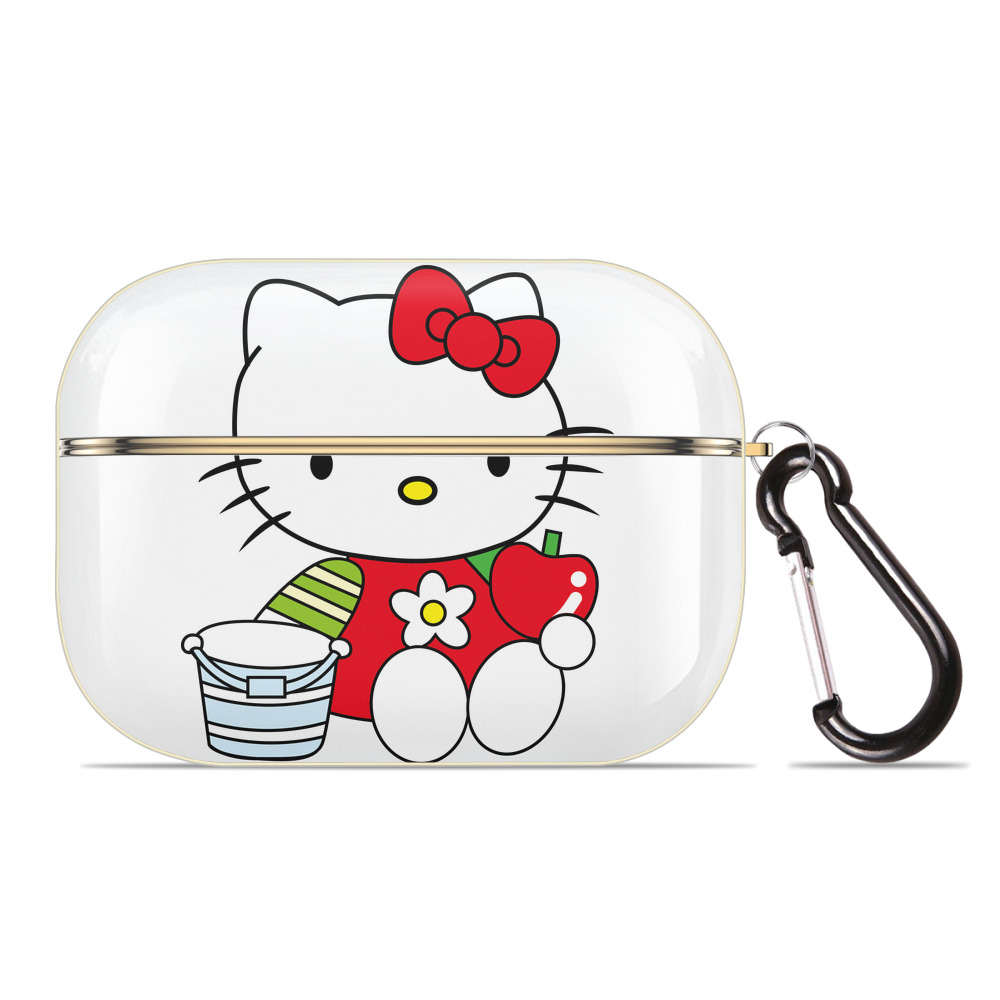 （画像用） Hello Kitty ハローキティ 【AirPods Pro用】ハードシェル保護ケース｜耐衝撃・防指紋・カラビナ付き商品仕様