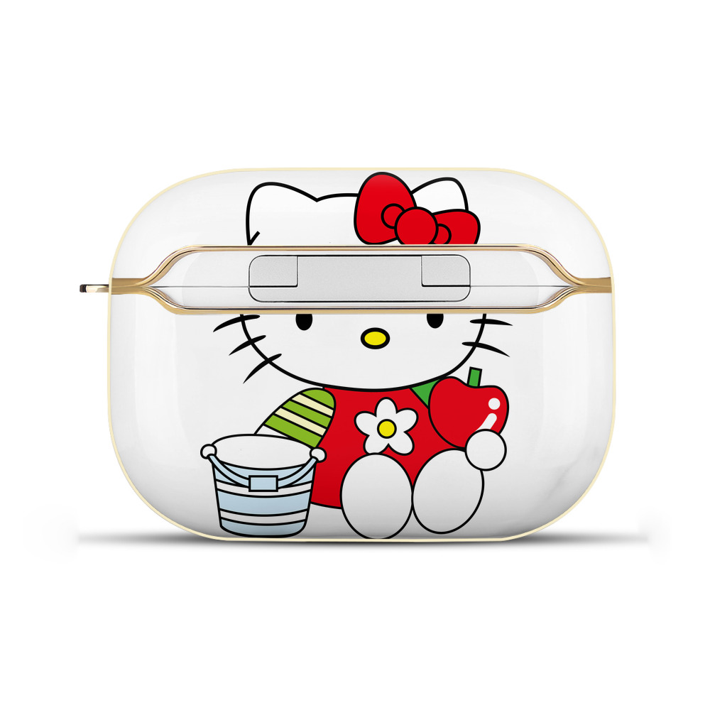 （画像用） Hello Kitty ハローキティ 【AirPods Pro用】ハードシェル保護ケース｜耐衝撃・防指紋・カラビナ付き商品仕様