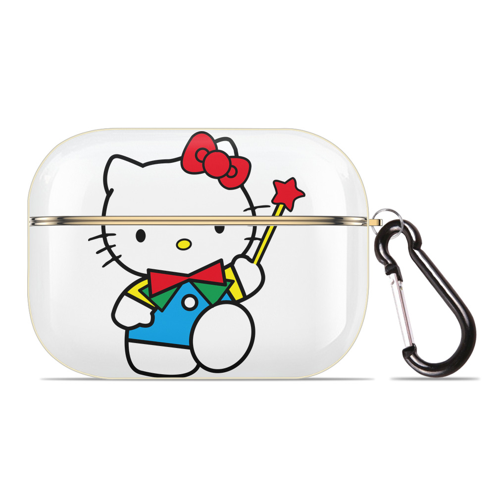 （画像用） Hello Kitty ハローキティ 【AirPods Pro用】ハードシェル保護ケース｜耐衝撃・防指紋・カラビナ付き商品仕様