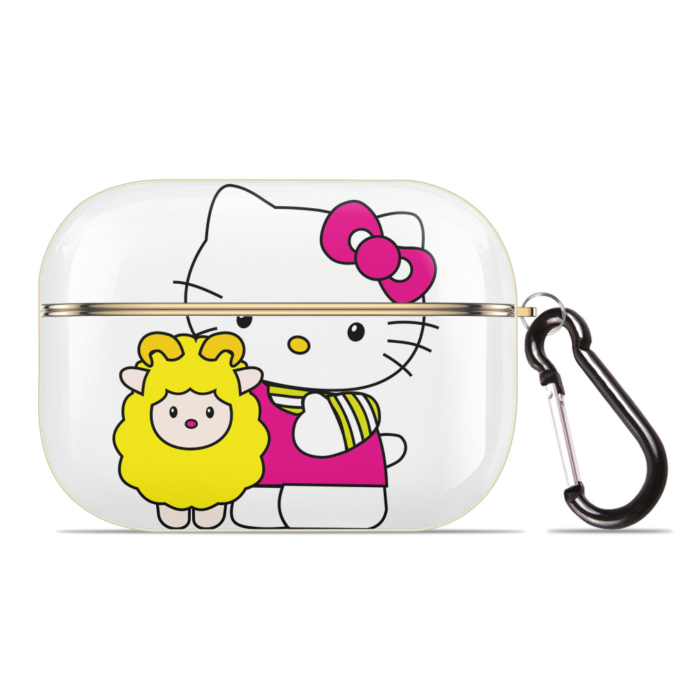 （画像用） Hello Kitty ハローキティ 【AirPods Pro用】ハードシェル保護ケース｜耐衝撃・防指紋・カラビナ付き商品仕様