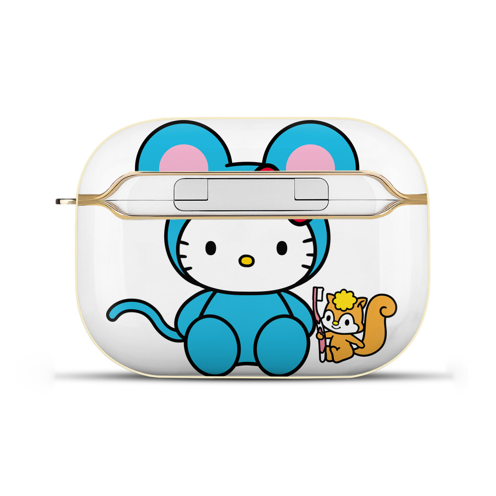 （画像用） Hello Kitty ハローキティ 【AirPods Pro用】ハードシェル保護ケース｜耐衝撃・防指紋・カラビナ付き商品仕様