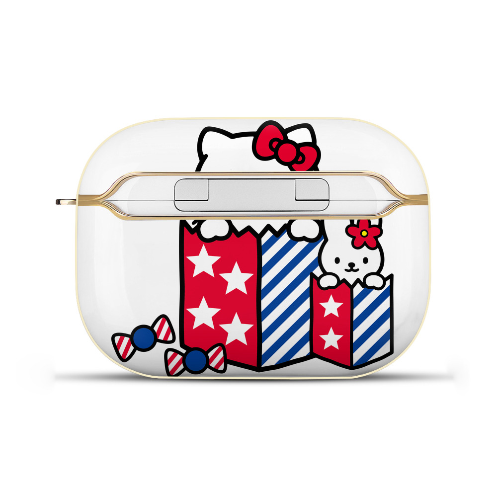 （画像用） Hello Kitty ハローキティ 【AirPods Pro用】ハードシェル保護ケース｜耐衝撃・防指紋・カラビナ付き商品仕様