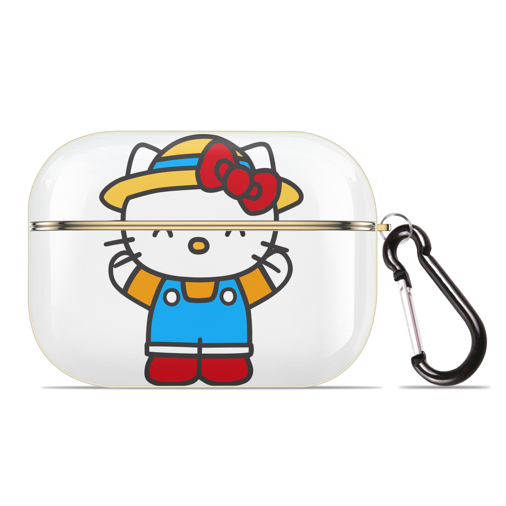 （画像用） Hello Kitty ハローキティ 【AirPods Pro用】ハードシェル保護ケース｜耐衝撃・防指紋・カラビナ付き商品仕様