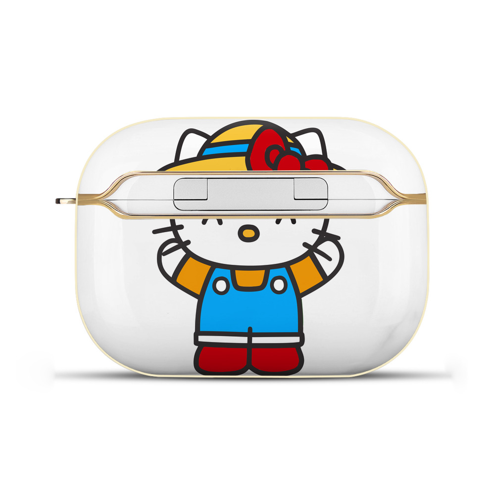 （画像用） Hello Kitty ハローキティ 【AirPods Pro用】ハードシェル保護ケース｜耐衝撃・防指紋・カラビナ付き商品仕様