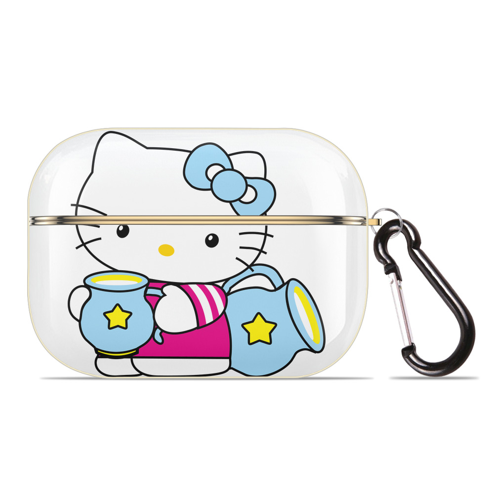 （画像用） Hello Kitty ハローキティ 【AirPods Pro用】ハードシェル保護ケース｜耐衝撃・防指紋・カラビナ付き商品仕様