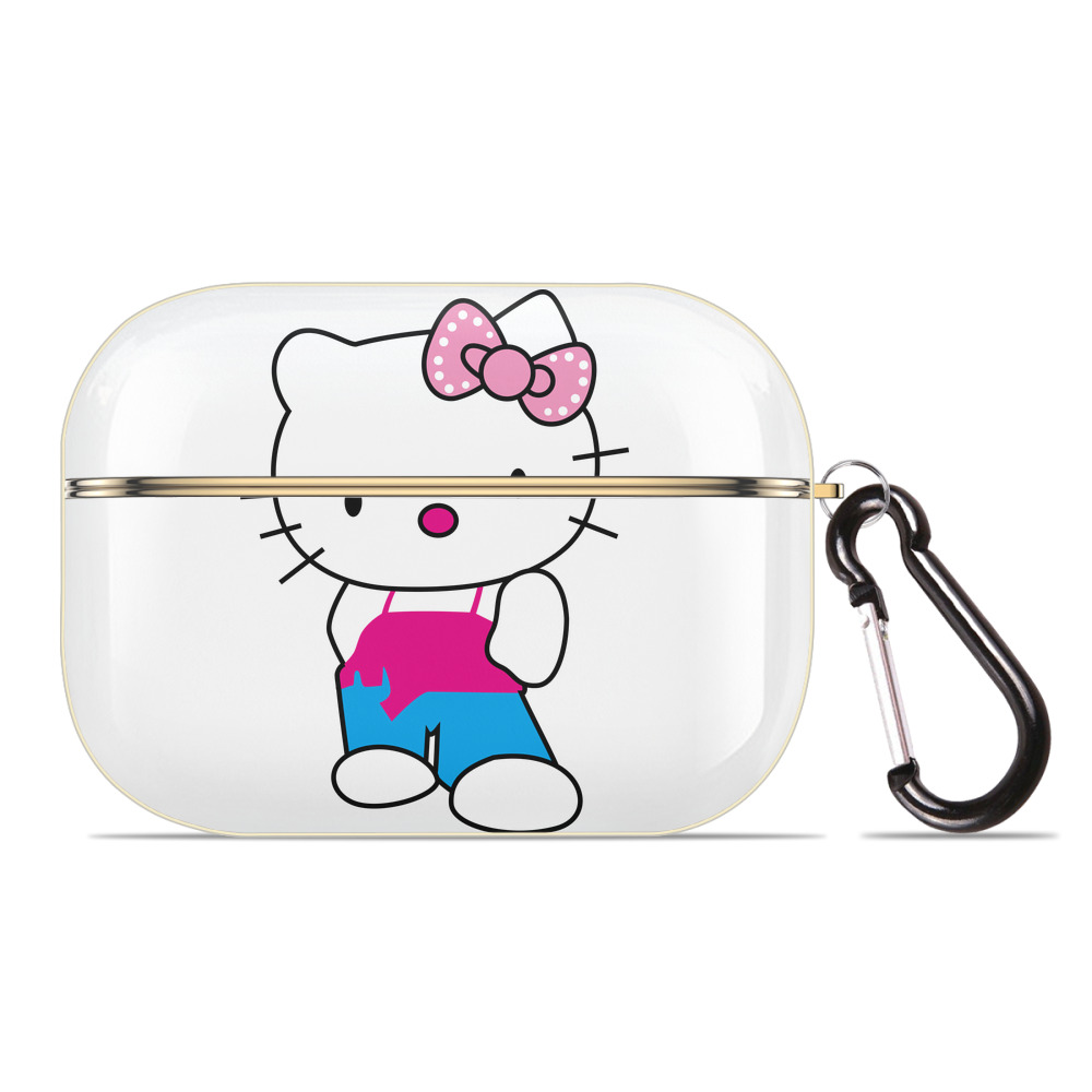 （画像用） Hello Kitty ハローキティ 【AirPods Pro用】ハードシェル保護ケース｜耐衝撃・防指紋・カラビナ付き商品仕様