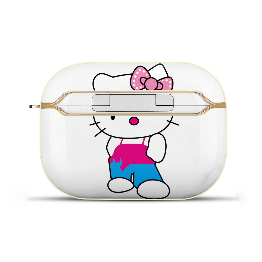 （画像用） Hello Kitty ハローキティ 【AirPods Pro用】ハードシェル保護ケース｜耐衝撃・防指紋・カラビナ付き商品仕様
