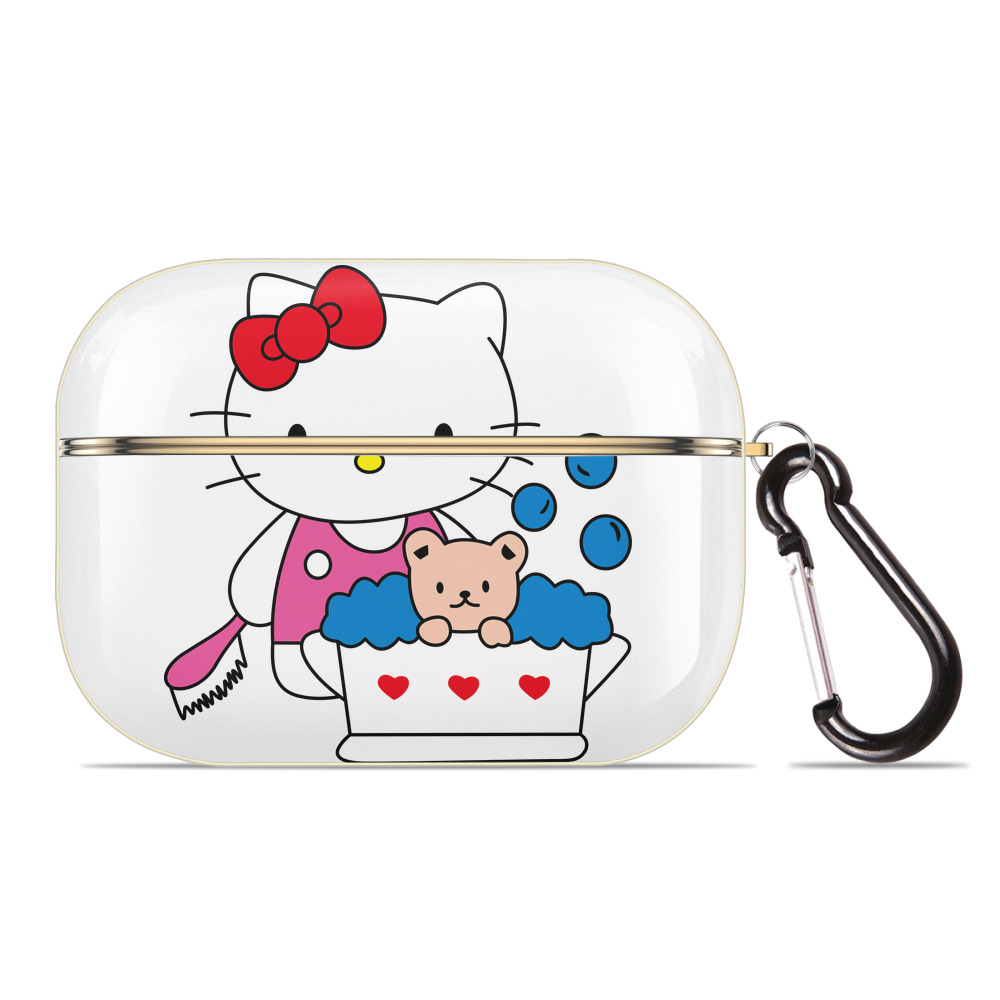 （画像用） Hello Kitty ハローキティ 【AirPods Pro用】ハードシェル保護ケース｜耐衝撃・防指紋・カラビナ付き商品仕様
