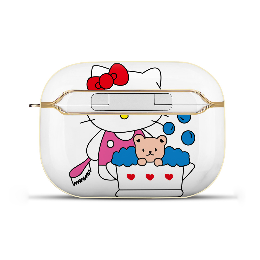 （画像用） Hello Kitty ハローキティ 【AirPods Pro用】ハードシェル保護ケース｜耐衝撃・防指紋・カラビナ付き商品仕様