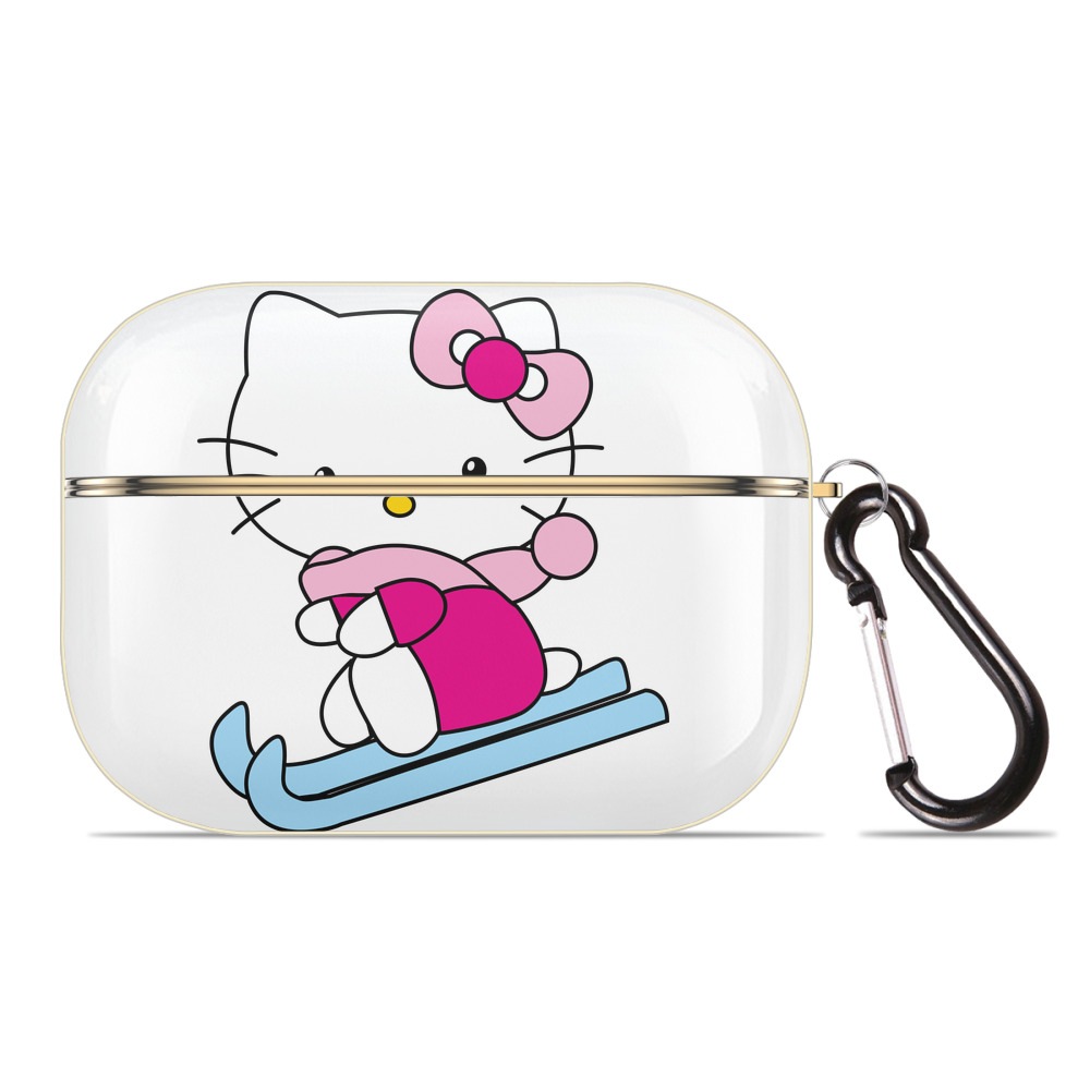 （画像用） Hello Kitty ハローキティ 【AirPods Pro用】ハードシェル保護ケース｜耐衝撃・防指紋・カラビナ付き商品仕様