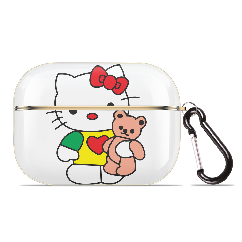 （画像用） Hello Kitty ハローキティ 【AirPods Pro用】ハードシェル保護ケース｜耐衝撃・防指紋・カラビナ付き商品仕様