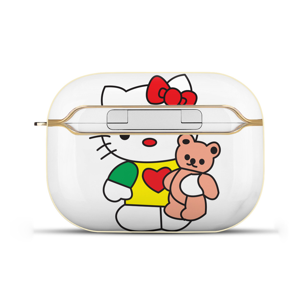 （画像用） Hello Kitty ハローキティ 【AirPods Pro用】ハードシェル保護ケース｜耐衝撃・防指紋・カラビナ付き商品仕様