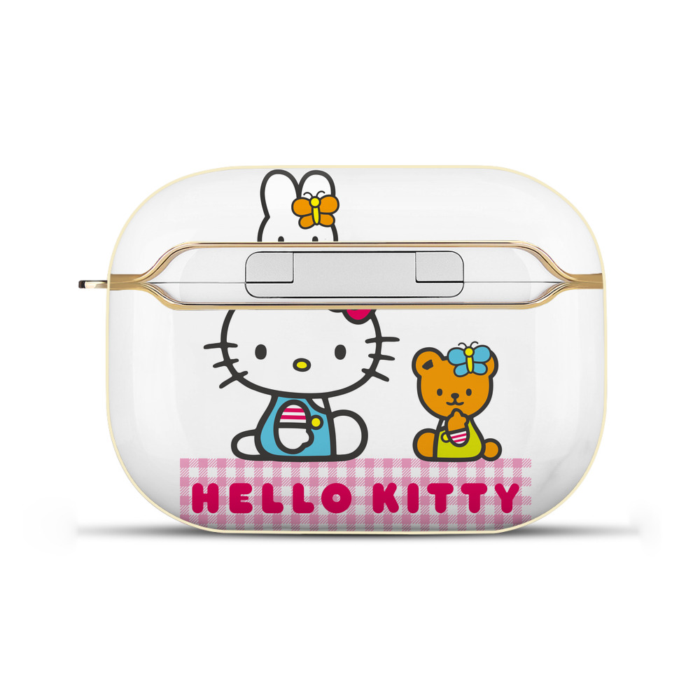 （画像用） Hello Kitty ハローキティ 【AirPods Pro用】ハードシェル保護ケース｜耐衝撃・防指紋・カラビナ付き商品仕様