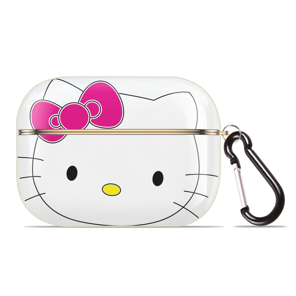 （画像用） Hello Kitty ハローキティ 【AirPods Pro用】ハードシェル保護ケース｜耐衝撃・防指紋・カラビナ付き商品仕様